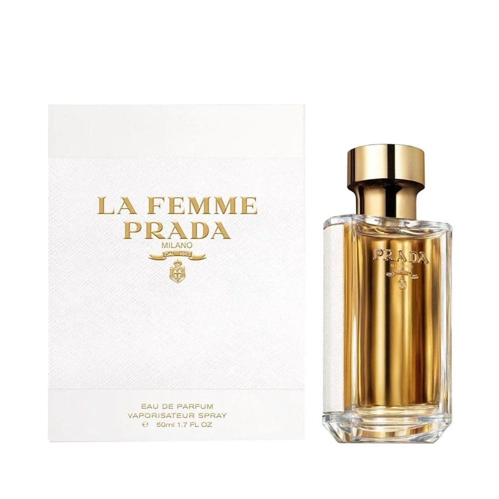 Eau de parfume (EDP) per femra, Prada, La Femme, edp 50 ml, qelq dhe metal, floriri 1 copë
