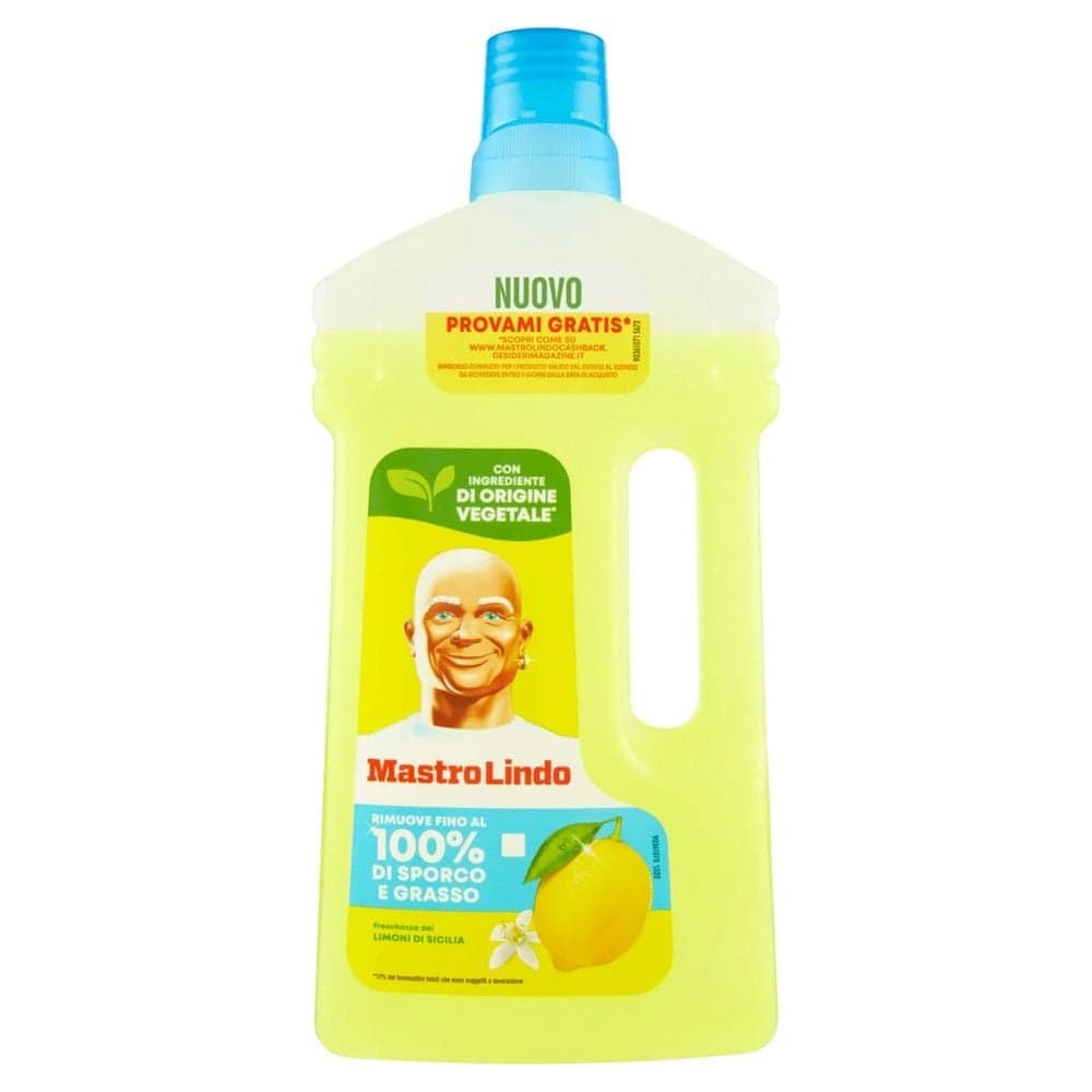 Detergjent pastrimi universal, Mastro Lindo, Limon, plastike, 930 ml, 1 copë