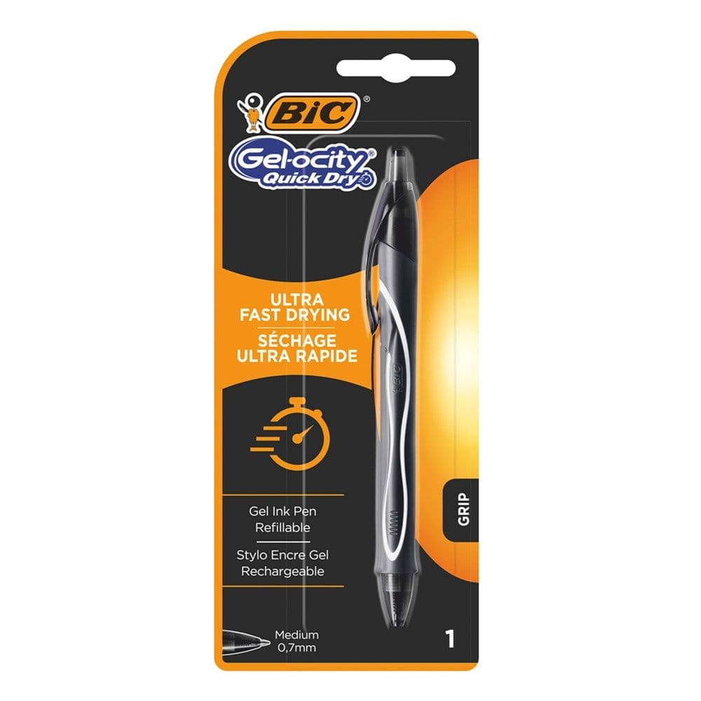 Stilolaps xhel, Gel-ocity Quick Dry, plastikë, 19.4x7x1.7 cm, e zezë, 1 copë