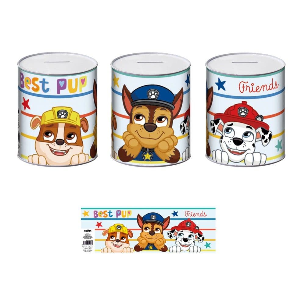Arkë kursimi për fëmijë, Disney, Paw Patrol, metalike, 10x10x12 cm, 1 copë