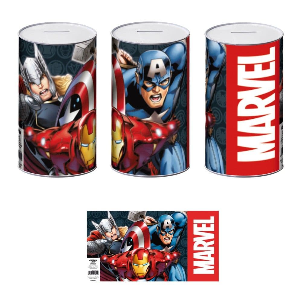 Arkë kursimi për fëmijë, Disney, Avengers, metalike, 10x10x17.5 cm, 1 copë