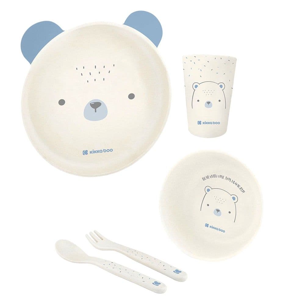Set ngrenie per femije, Kikka Boo, Bear, blu, +6 muajsh, 5 pjese