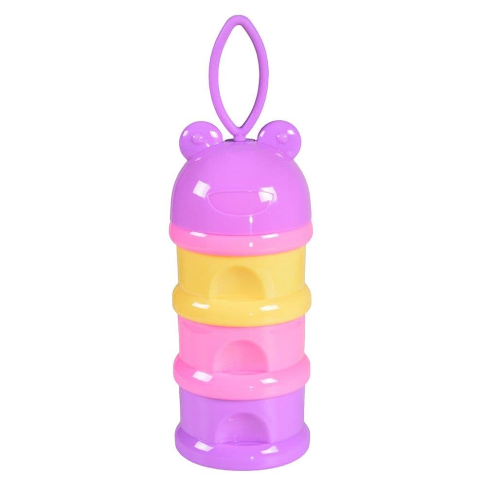 Mbajtëse qumështi pluhur për bebe, Cangaroo, 4 ndarje, plastike, mikse, 1 copë
