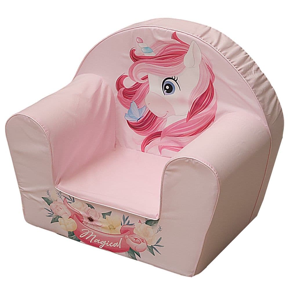 Kolltuk për fëmijë, Unicorn magical, poliuretan, 52x32x42 cm, mikse, 1 copë