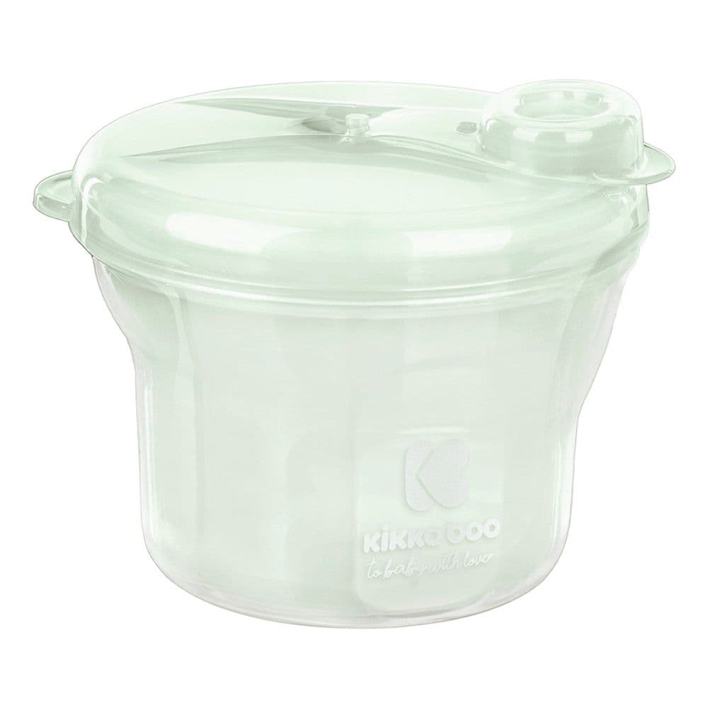 Kontenitor për qumësht pluhur, Kikka Boo, 2 në 1, 3 ndarje, 240 ml, 7.8x8.5x25 cm, mente, 1 copë