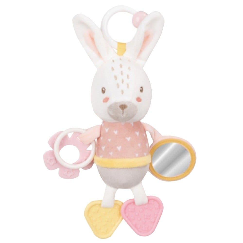 Lodër për bebe, Kikka boo, Lepur, pellush, mikse, 27 cm, 0 muajsh+, 1 copë