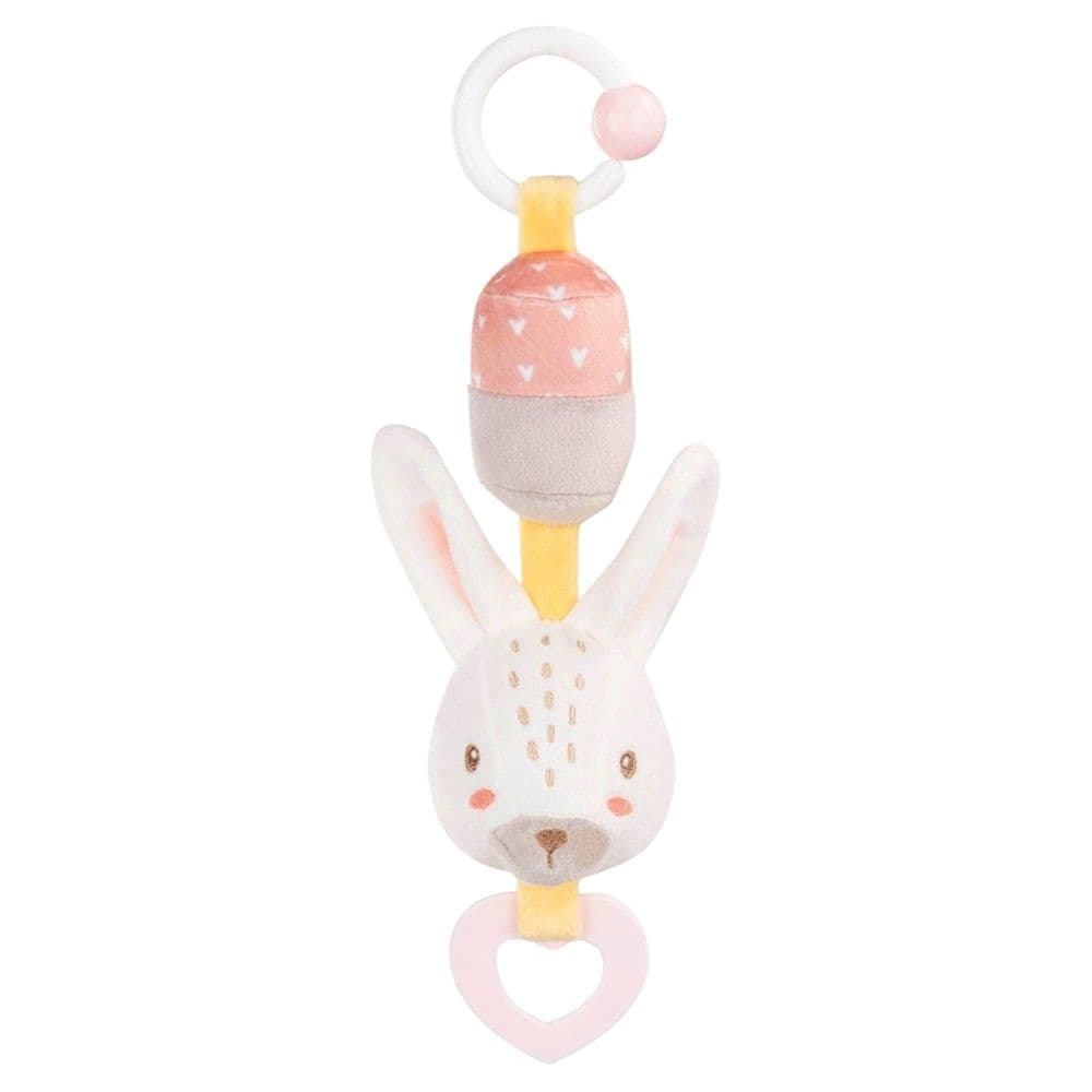 Lodër për bebe, Kikka boo, Lepur, pellush, mikse, 30 cm, 0 muajsh+, 1 copë