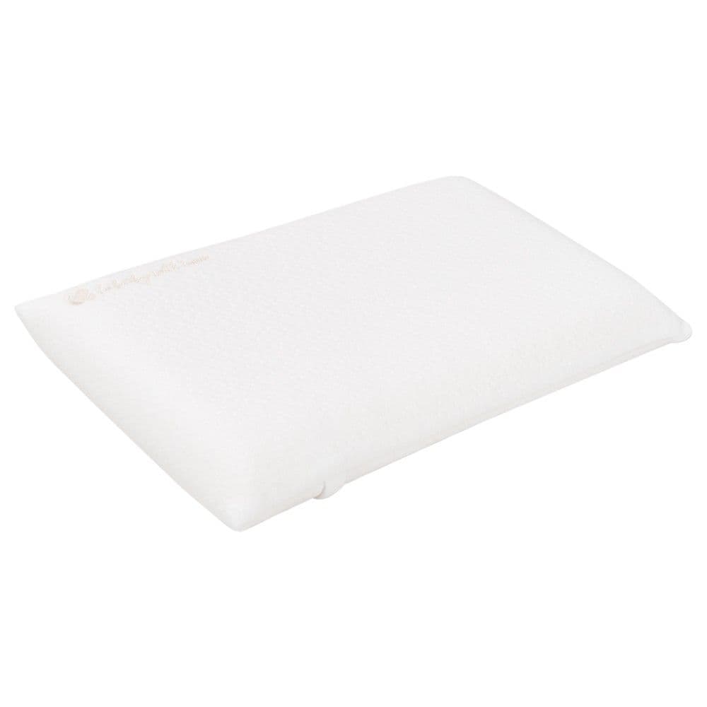 Jastek per bebe, Kikka Boo, Airknit, memory, 40x23x3.5 cm, 0-12 muajsh, e bardhe, 1 cope