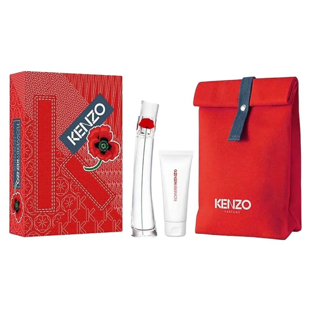 Set per femra, Kenzo, Flower, parfum EDP 50 ml, lotion trupi 75 ml, me cante, e kuqe, 1 pako