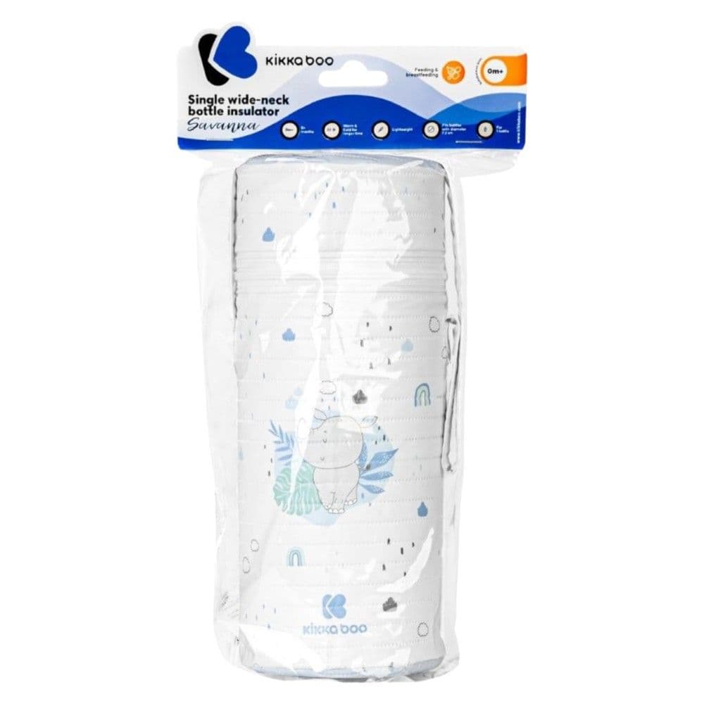Cante termike per biberon, Kikka Boo, Savanna, 1 biberon, blu, 1 cope