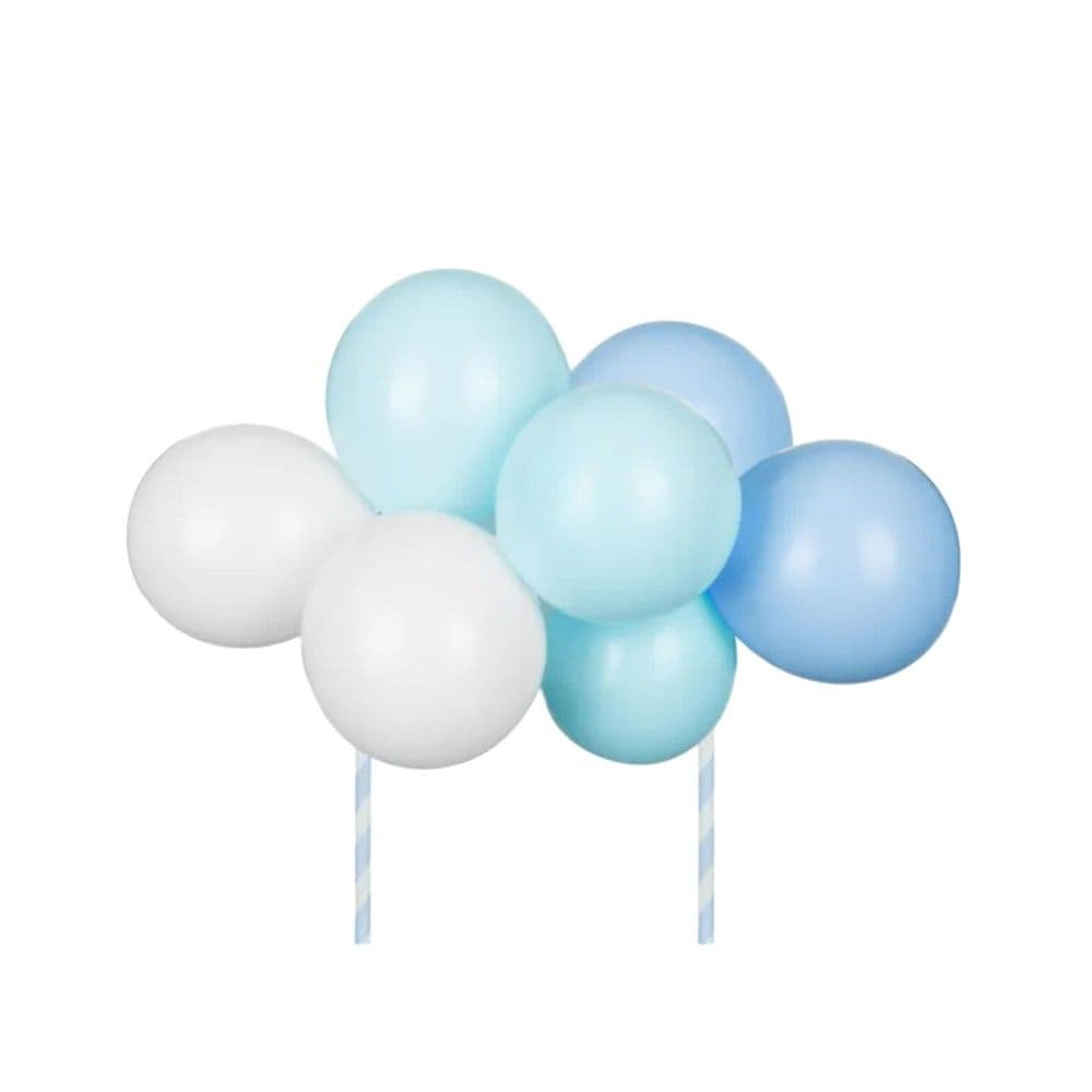 Tollumbace për dekor torte, blu, 29 cm, 10 tullumbace, 1 pako