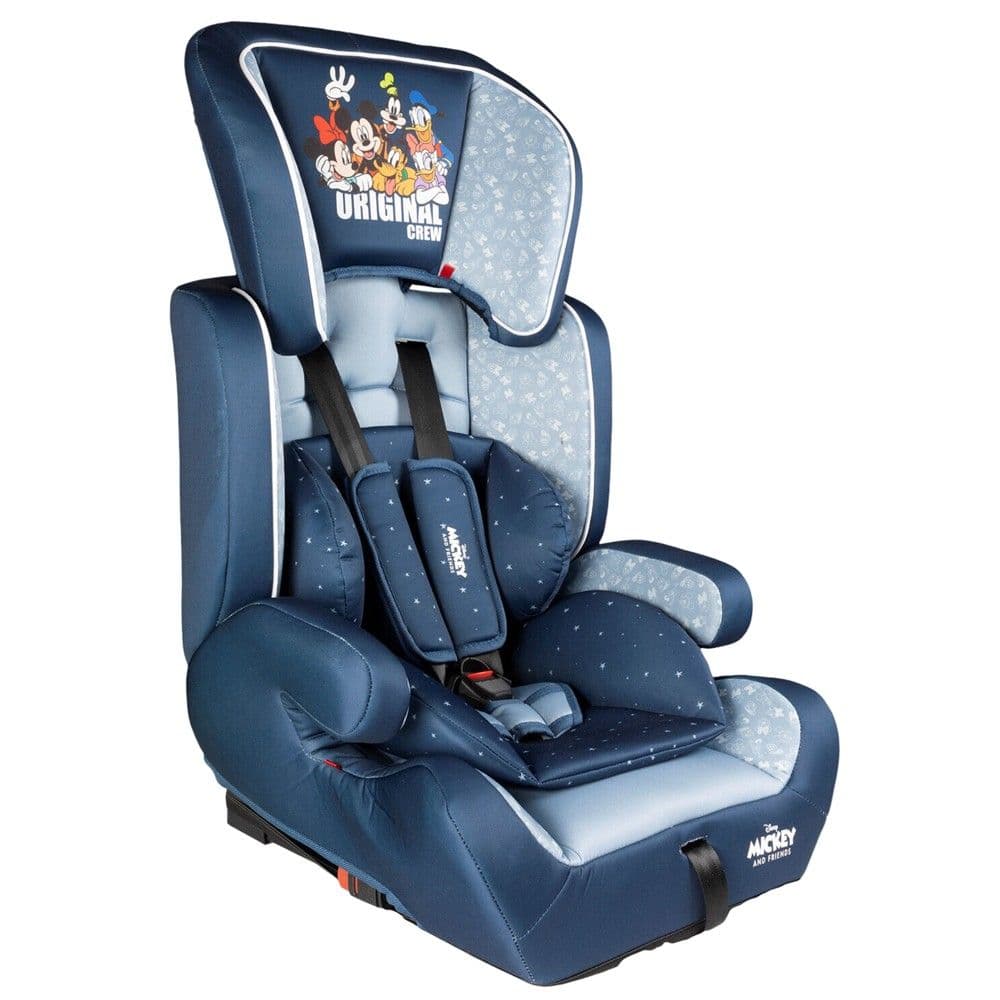 Karrige makine per femije, Mickey and Friens, isofix, 9-36 kg, blu, 1 cope