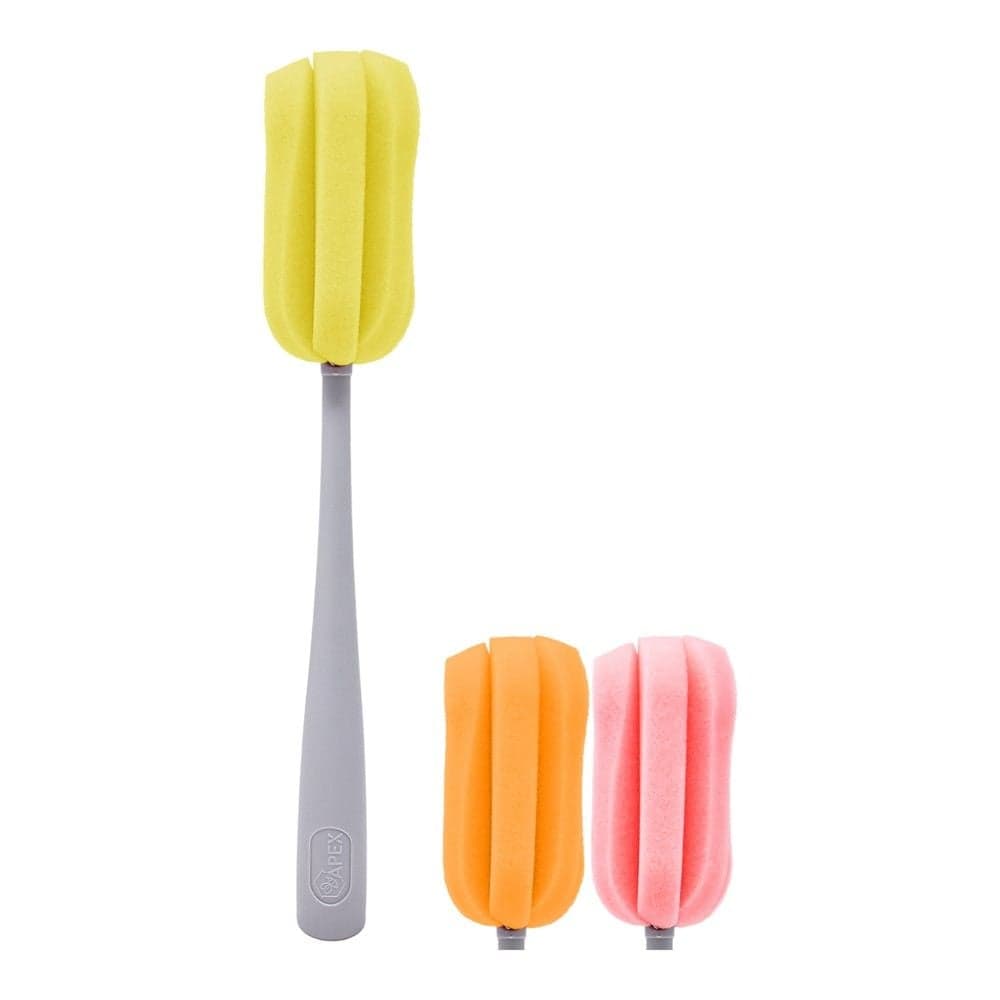 Sfungjer pastues për gota dhe shishe, Apex, plastike/sfungjer, 36x6x6 cm, mikse, 1 copë