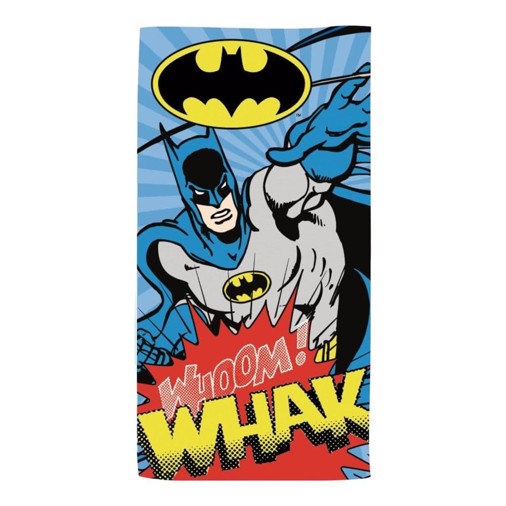 Peshqir plazhi për fëmijë, Batman, mikrofibër, 70x140 cm, 245 gr, mikse, 1 copë