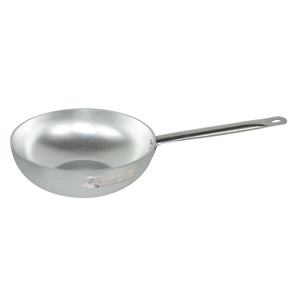 Tigan, WOK, Ø28 x9.5 cm, e zezë/argjend, alumin
