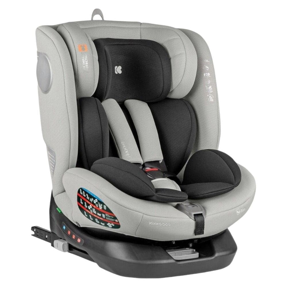 Karrige makine për fëmijë, Kikka Boo, i-Moove i-SIZE, gri e hapur, 40-150 cm, 1 copë
