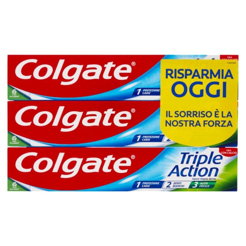 Pastë dhëmbësh, Colgate, Triple action, 3x75 ml, 1 pako