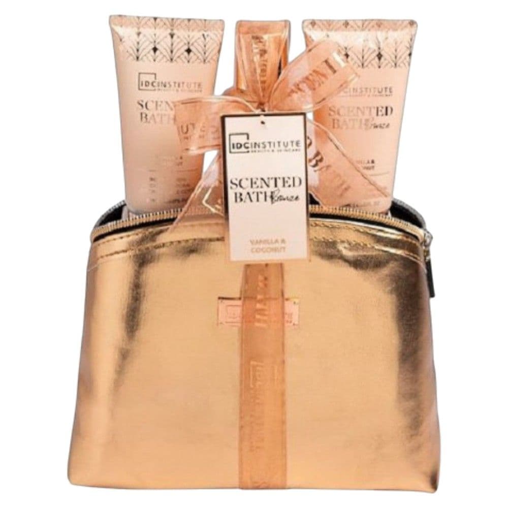 Set dushi me cantë, IDC Institute, Scented Bath, 100 ml xhel dushi, 60 ml lotion trupi, 60 ml scrub trupi, 1 pako