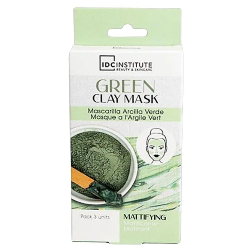 Maskë për pastrim të thellë fytyre, IDC Institute, me argjile, 3x7 gr, 1 pako