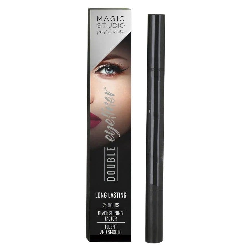 Penel I dyfishtë për sytë, Magic Studio, eyeliner/winged eyeliner, 2 ml, e zezë, 1 copë