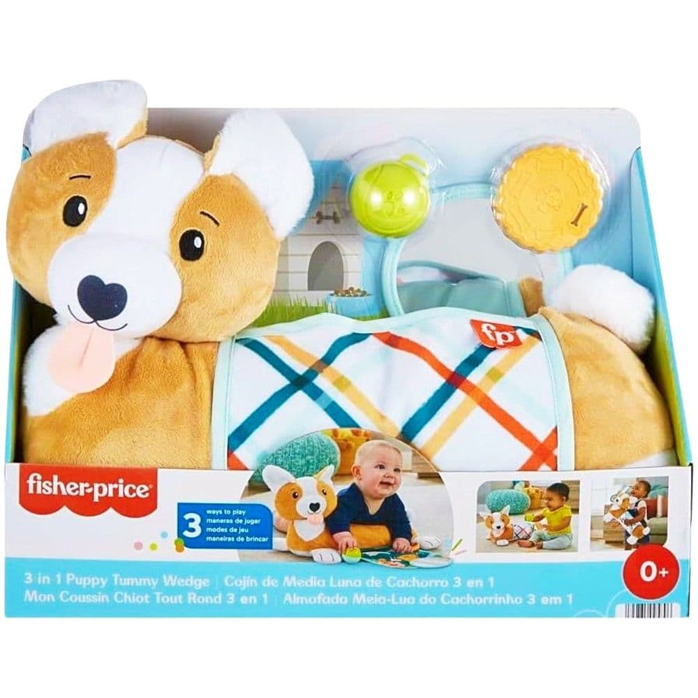 Lodër për fëmijë, Fisher Price, 3 in 1 Puppy Tummy Wedge, +0 muajsh, 1 copë