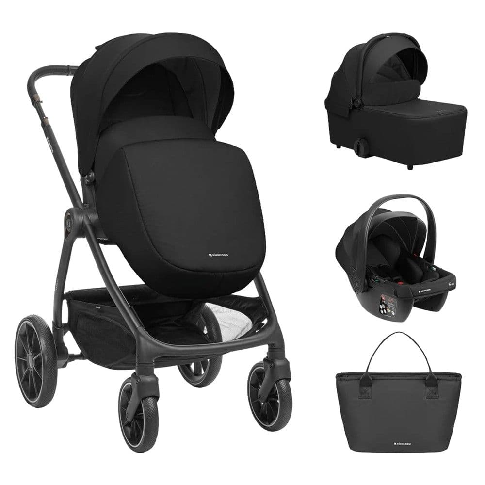 Set karrocë për fëmijë, Kikka Boo, Modena, 3 në 1, e zezë, 0-22 kg, 1 copë