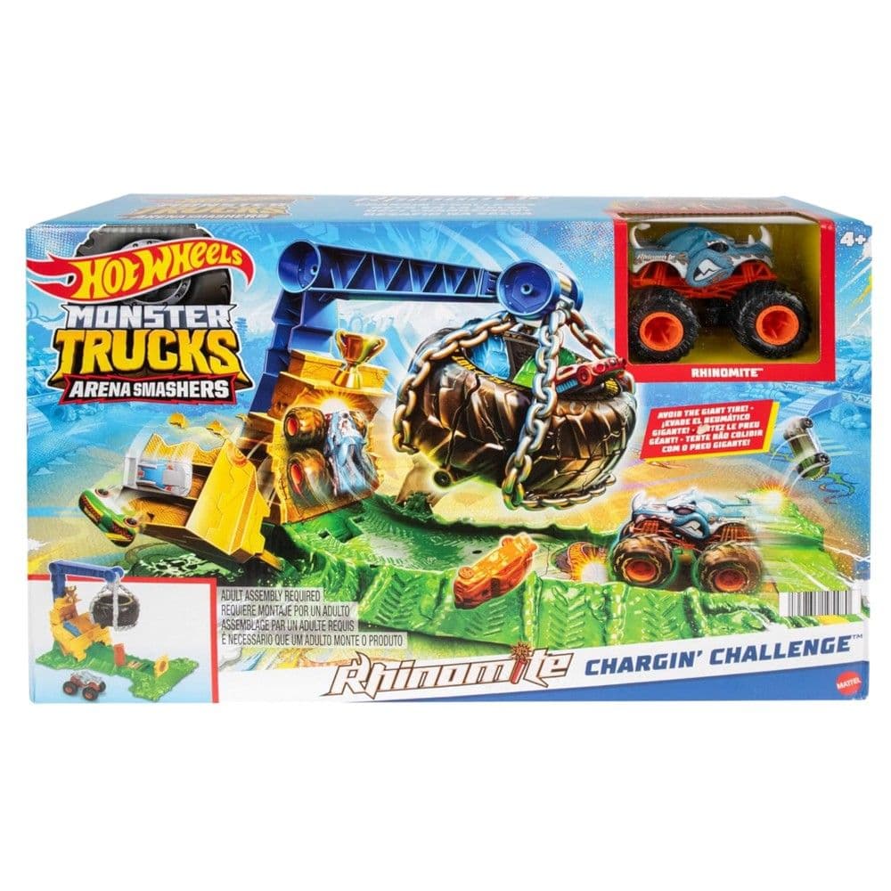 Lodër për fëmijë, Hot Wheels, Monster Truck, Arena Smashers, Chargin Challenge, +4 vjec, 1 copë