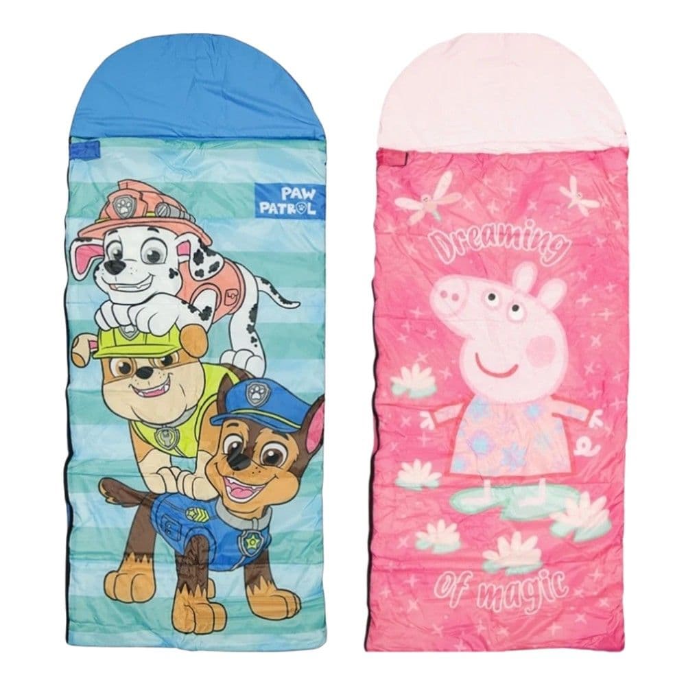 Sleeping bag, Paw Patrol/Peppa Pig, poliestër, 170x70x3 cm, mikse, 1 copë