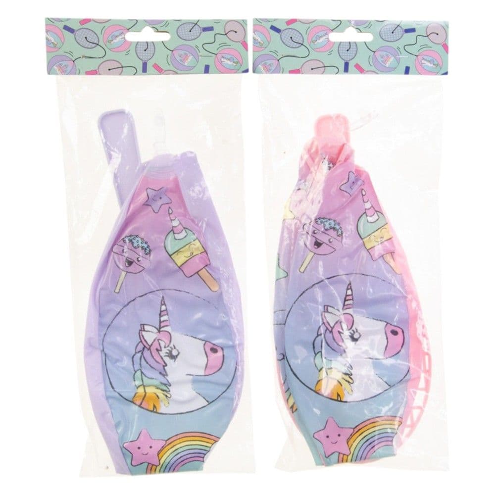 Lodër për fëmijë, Raketa tenisi + top, Unicorn, plastike, 24x10.5 + 19 cm, 1 copë