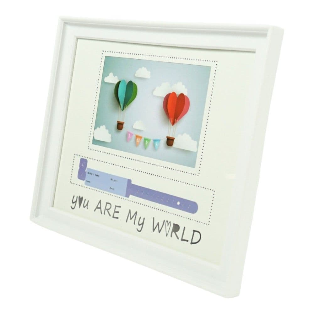 Kornizë foto për bebe, You Are My World, plastike, 10x15 cm, e bardhë, 1 copë