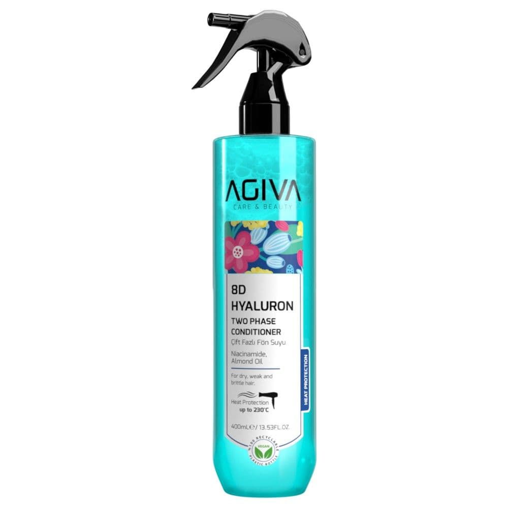 Zbutës për flokët, Agiva, 8D Hyaluron, Two Phase Conditioner, 230°, 400 ml, 1 copë