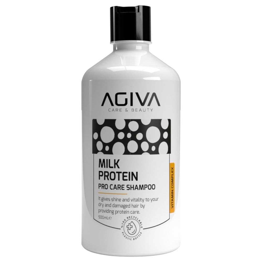 Shampo për flokë të thatë dhe të dëmtuar, Agiva, Milk Protein, Pro Care, 500 ml, 1 copë