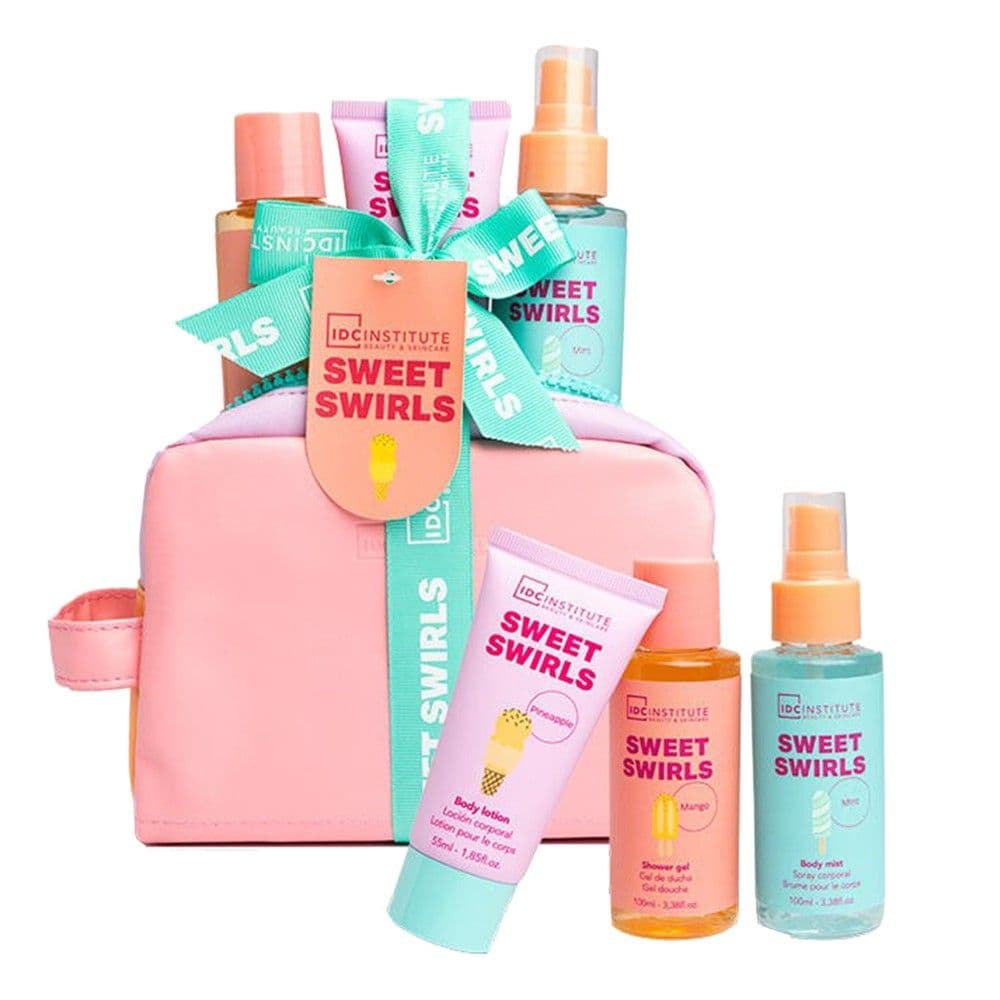 Set dushi, IDC, Sweet Swirls, lotion trupi 55 ml, xhel dushi 100 ml, spraj trupi 100 ml, 1 pako