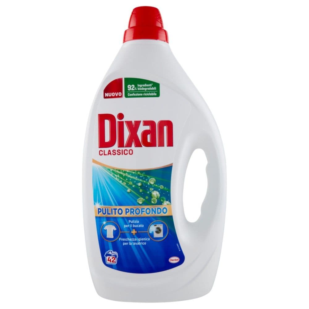 Detergjent likuid për rrobat, Dixan, Classico, 42 larje, 1.890 ml, 1 copë