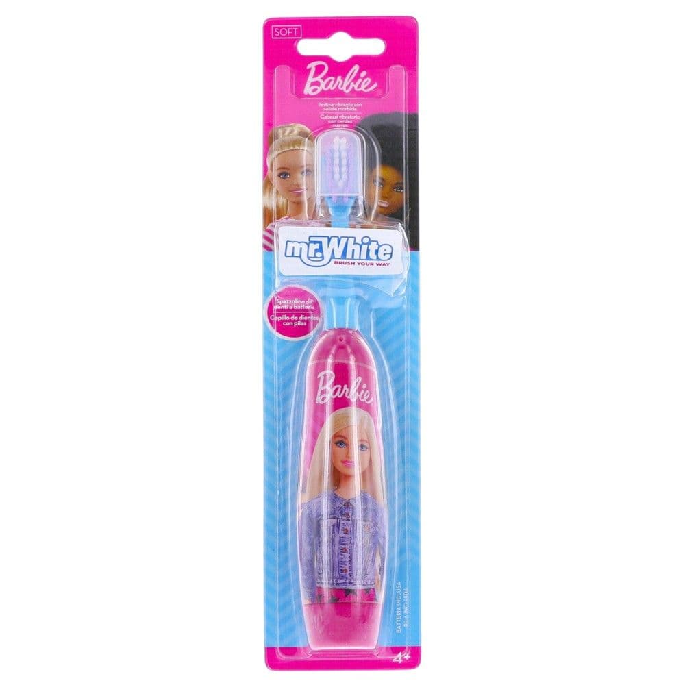 Furcë dhëmbësh elektrike për fëmijë, Mr White, Barbie, +4 vjec, rozë, 1 copë
