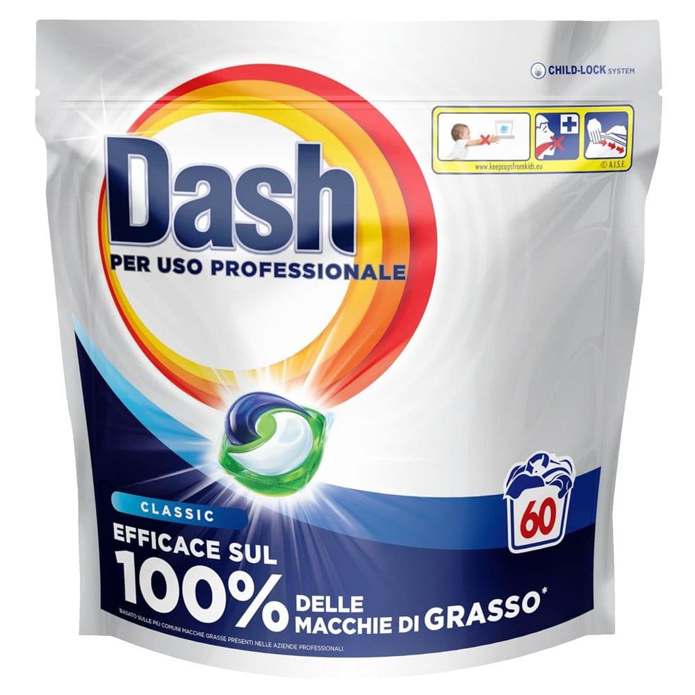 Detergjent kapsulë për rrobat, Dash, Professional, All in one, 60 kapsula, 1 copë