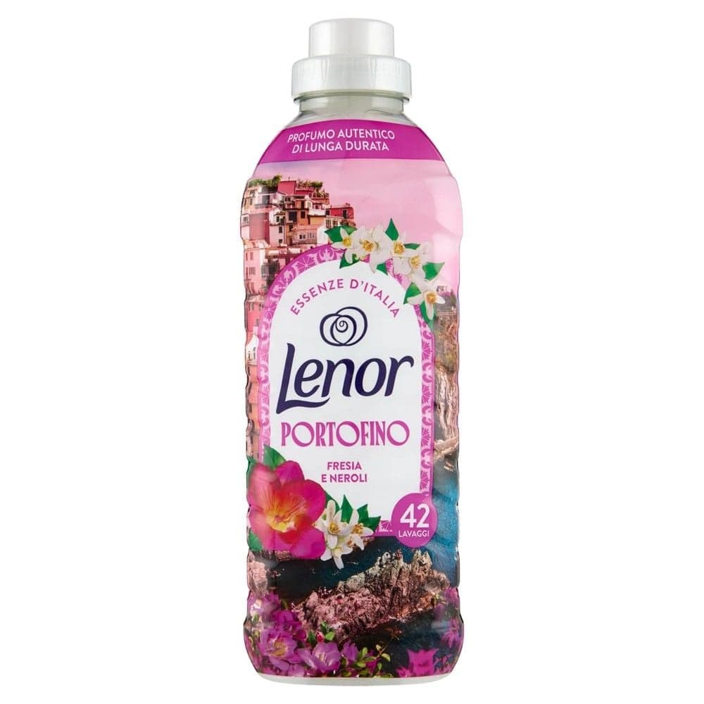Zbutës rrobash, Lenor, Portofino, Fresia e Neroli, 42 larje, 882 ml, 1 copë