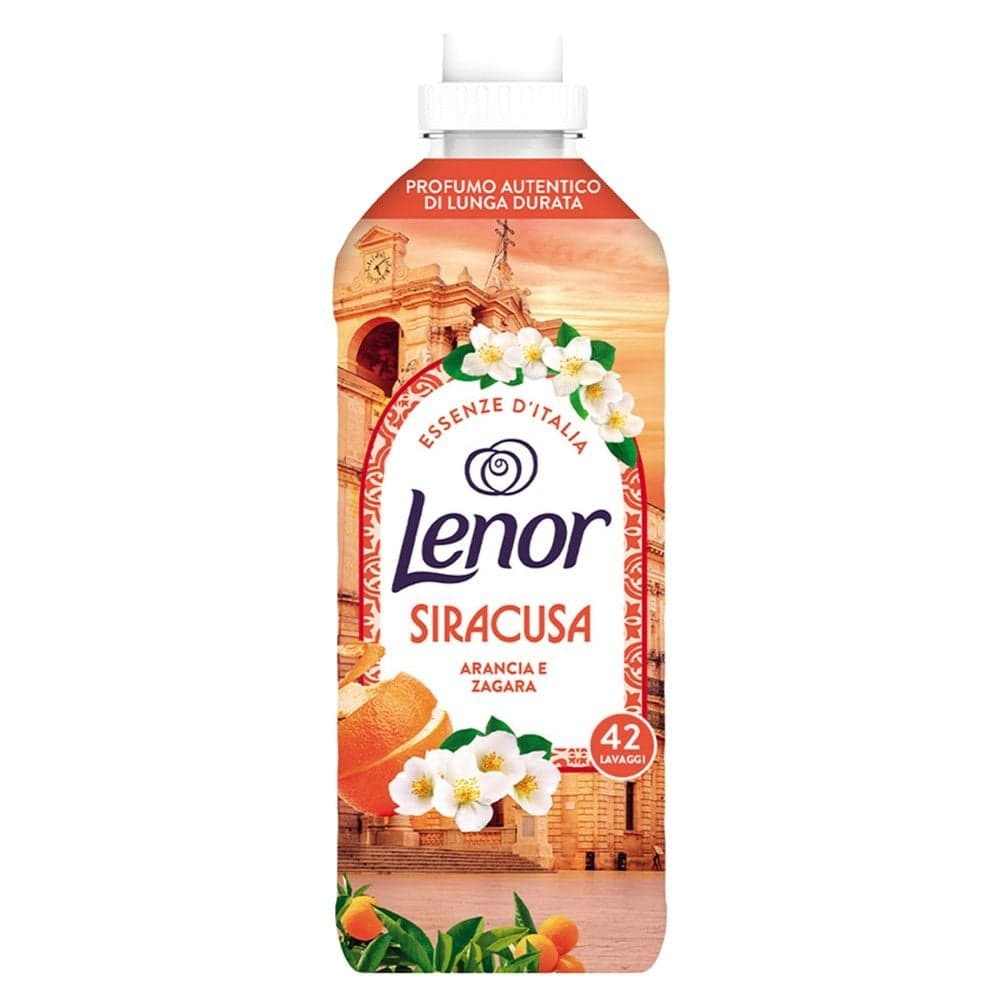 Zbutës rrobash, Lenor, Siracusa, Portokall dhe lule portokalli, 42 larje, 882 ml, 1 copë
