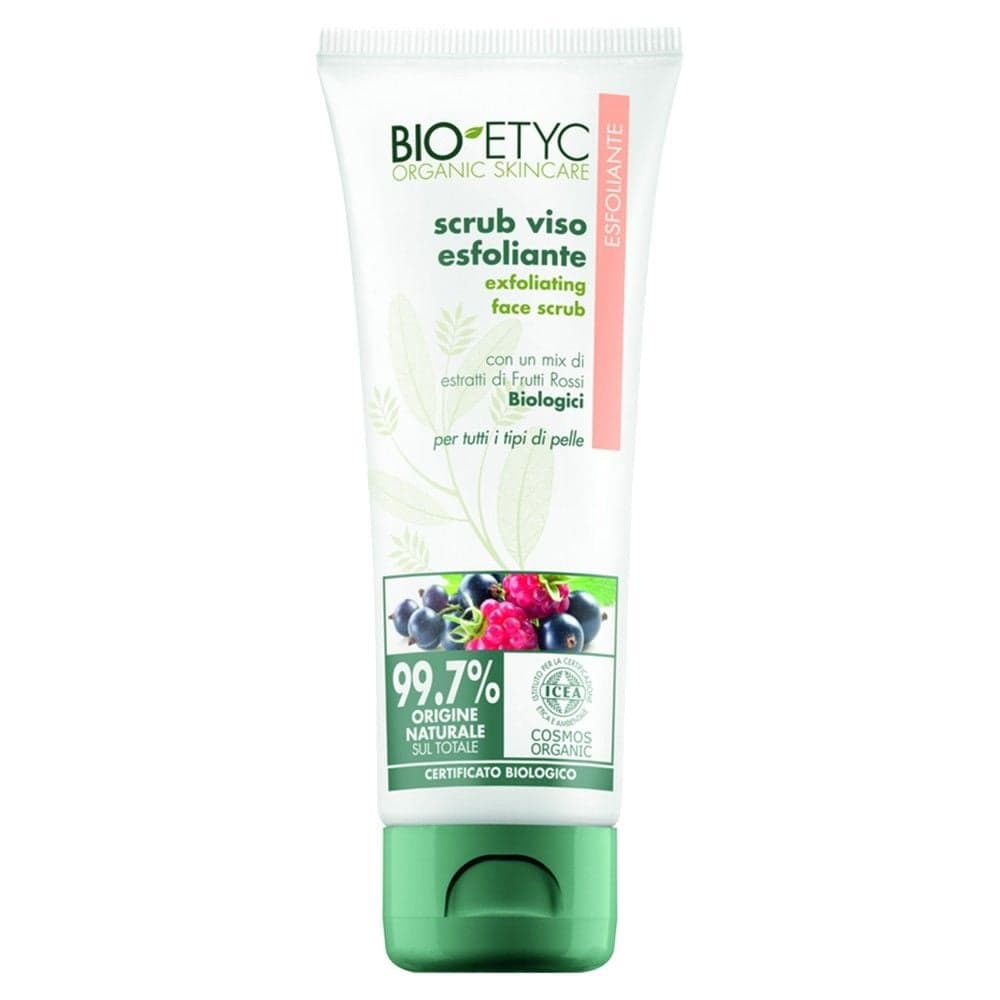Scrub eksfoliues, Bio Etyc, organik, të gjitha tipet e lëkurës, 75 ml, 1 copë