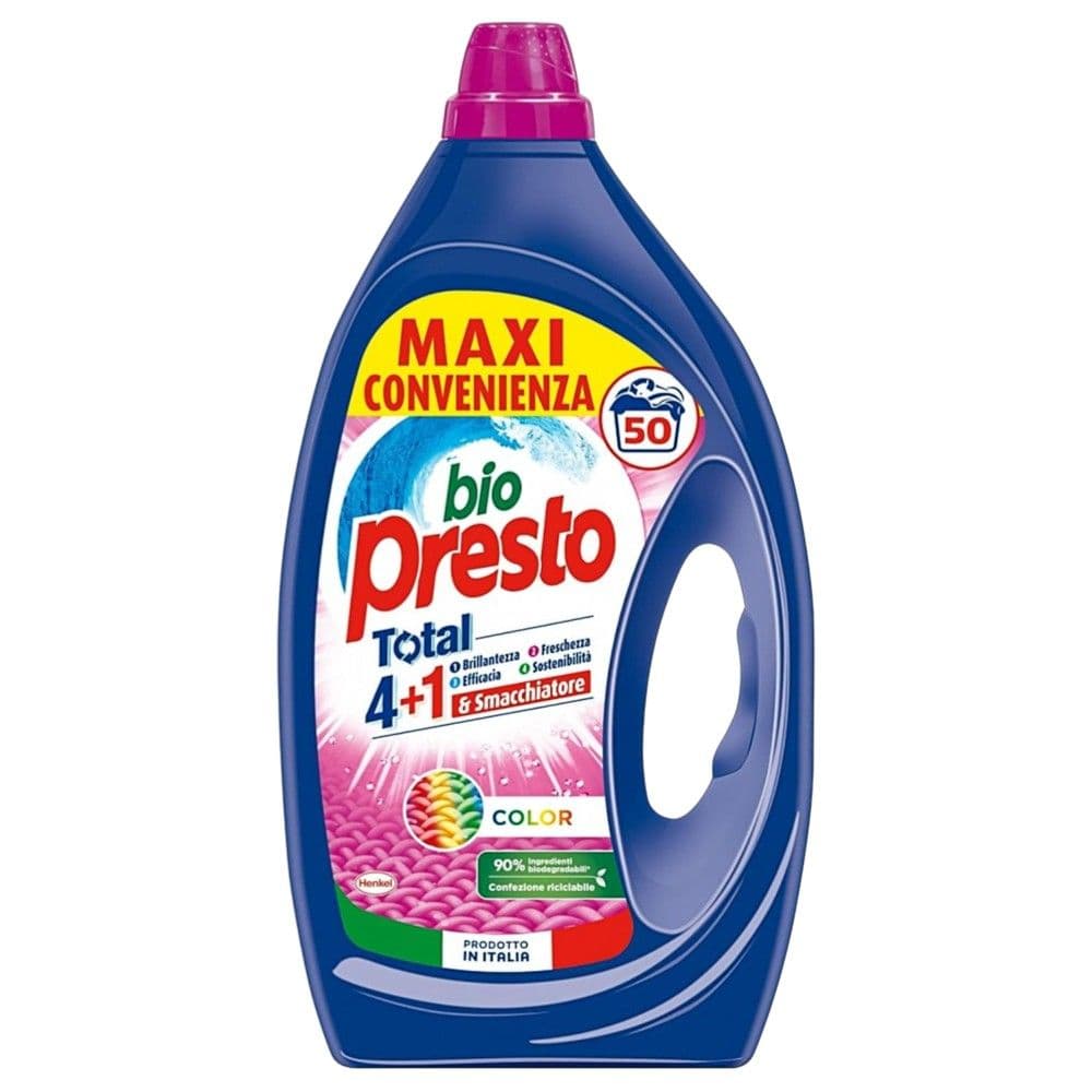 Detergjent likuid për rrobat, Bio Presto, Colore, 2250 ml, 50 larje, 1 copë