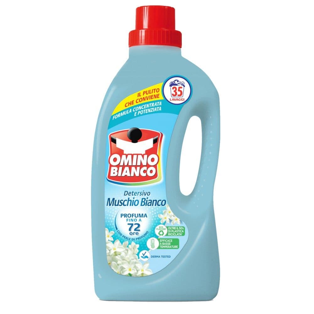 Detergjent likuid për rrobat, Omino Bianco, Muschio Bianco, 1.4 lt, 35 larje, 1 copë