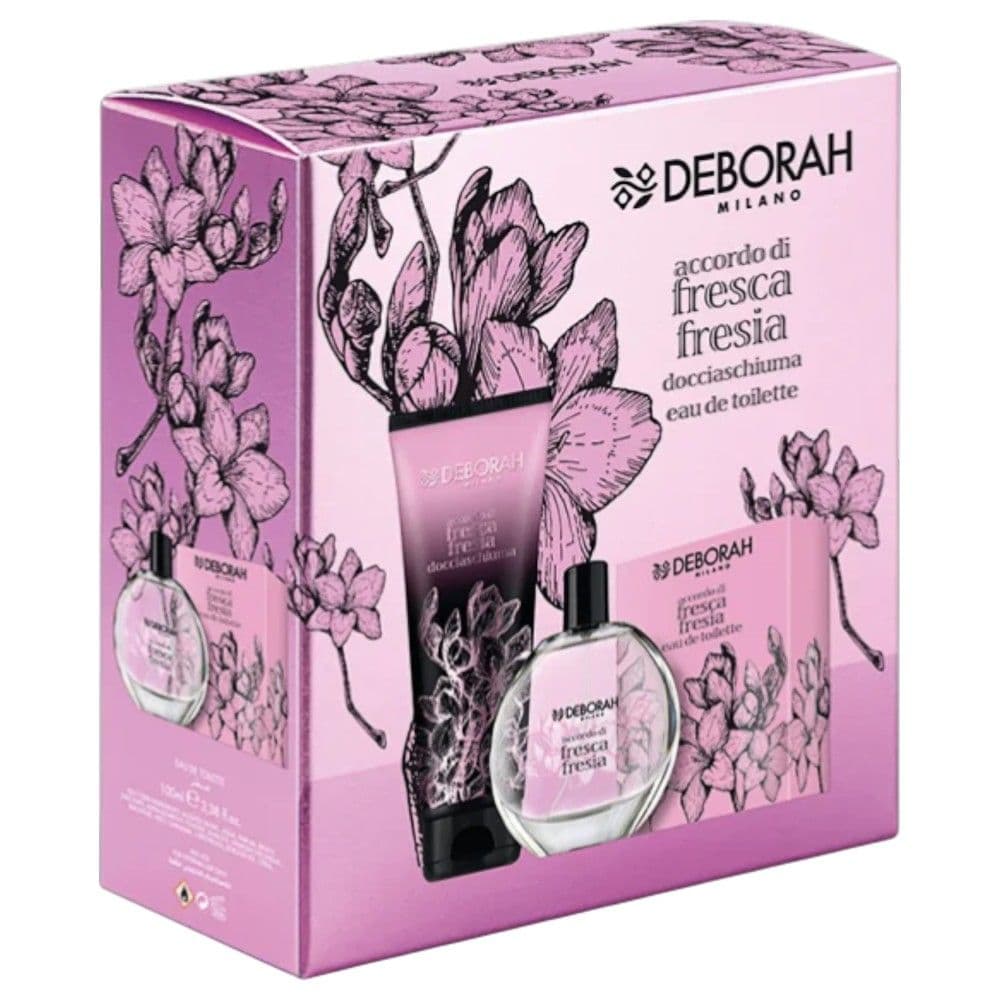 Set xhel dushi 250 ml + parfum EDT 100 ml, Deborah, Fresh Freesia, 1 copë