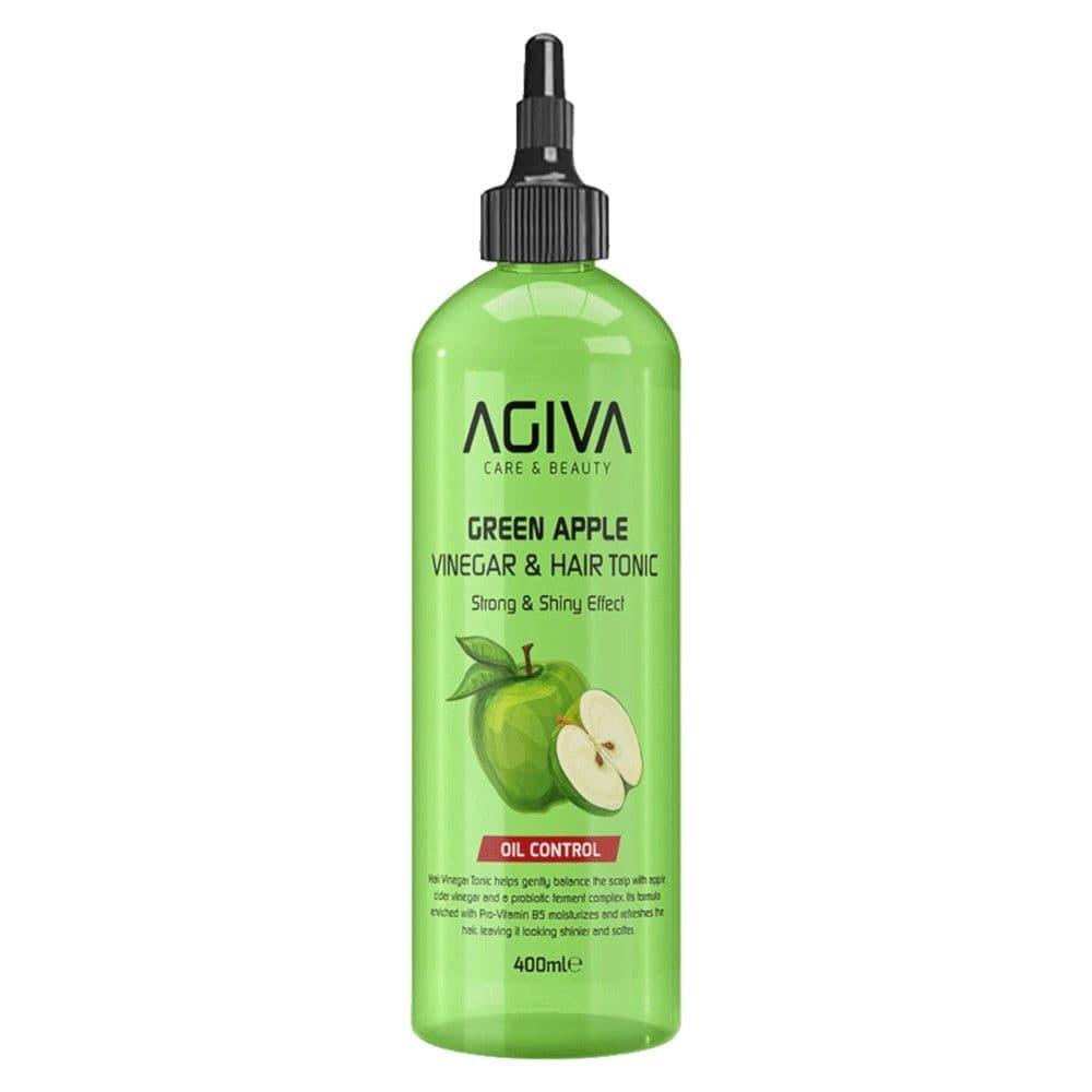 Tonik për flokët, Agiva, flokë të yndyrshëm, uthull molle jeshile, 400 ml, 1 copë