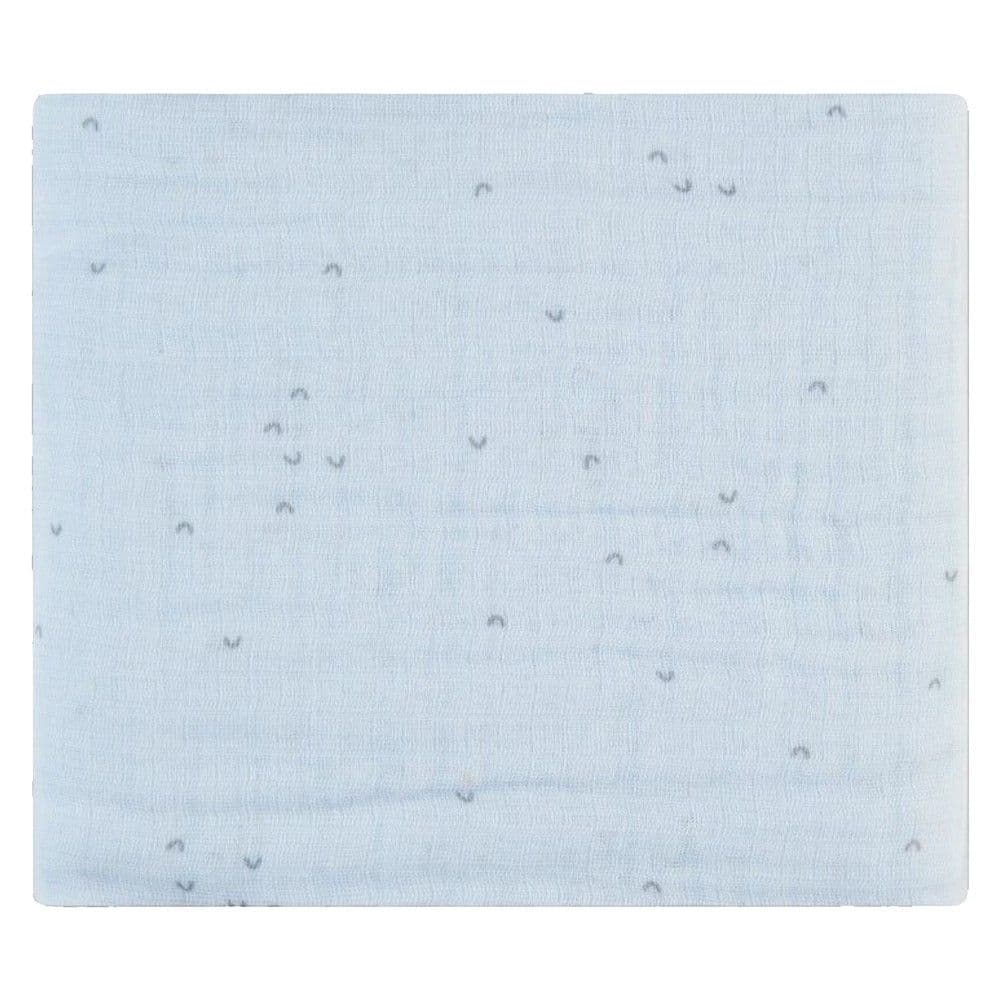 Napë për bebe, Kikka Boo, Stripy Friends, dy shtresa, 100% pambuk, 100x100 cm, blu, 1 copë