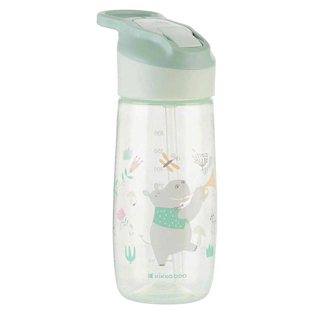 Shishe për fëmijë, Kikka Boo, Music Fest, pip silikoni, 450 ml, +12 muajsh, mente, 1 copë