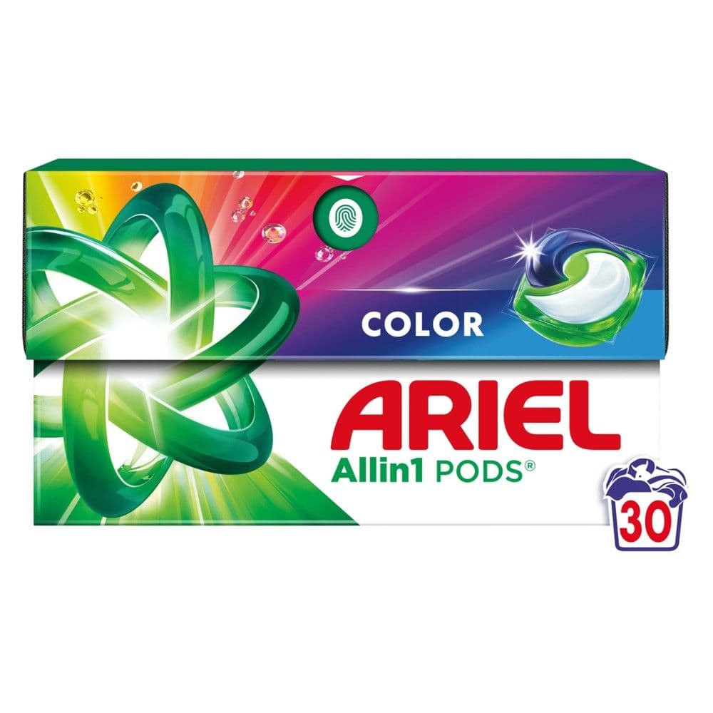 Detergjent për rrobat kapsule, Ariel, Color, All in 1, 30 kapsula, 1 copë