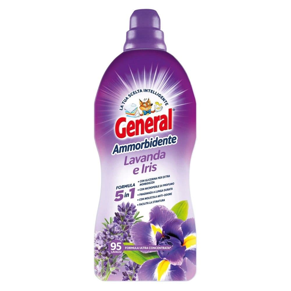 Zbutës rrobash i koncentruar, General, Levanda, 1425 ml, 95 larje, 1 copë