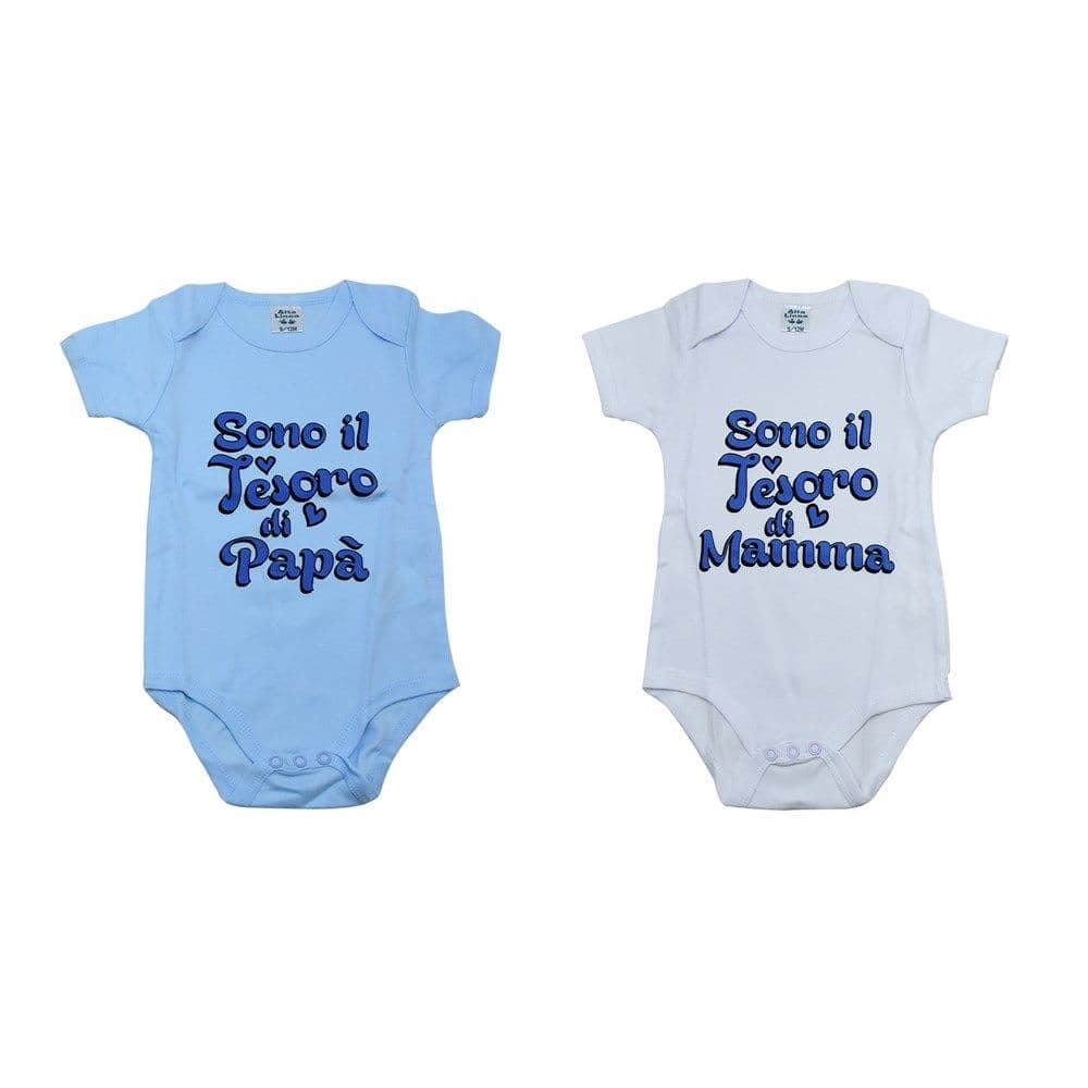 Body per beba, 100 % pambuk, blu