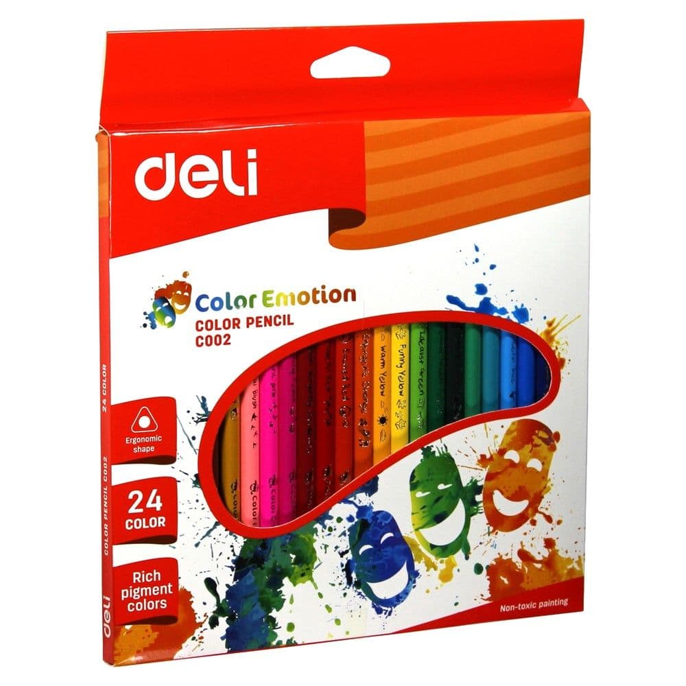 Lapsa me ngjyra për fëmijë, Colored Emotion, Deli, dru, 22.1x18.9x1 cm, mikse, 24 copë
