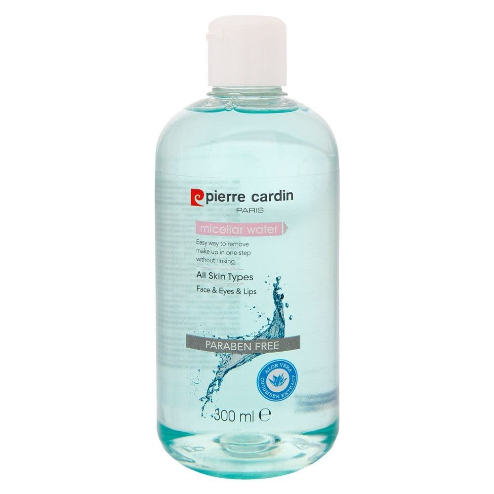 Ujë mineral pastrues fytyre, Pierre Cardin, plastikë, 300 ml, transparente, 1 copë